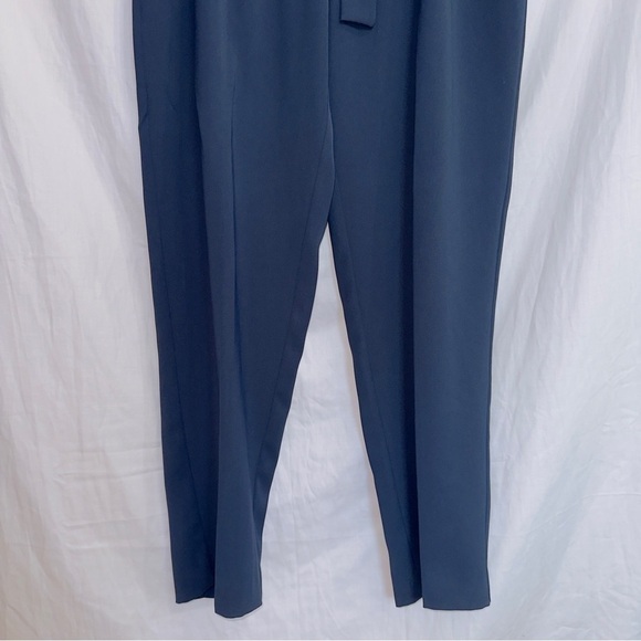 Rachel Roy Blue Pull On High Waisted Belted Paperbag Pants size 6 - Picture 3 of 5